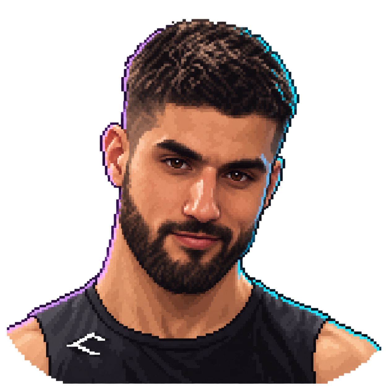 Retrato de Joan en pixel art